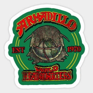 Armadillo World Headquarters // 1970 Vintage Sticker